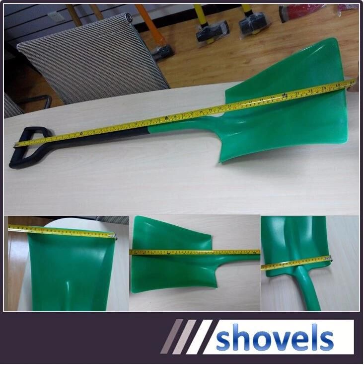 Dark Green Color Plastic Material Non-Spark Square Shovel