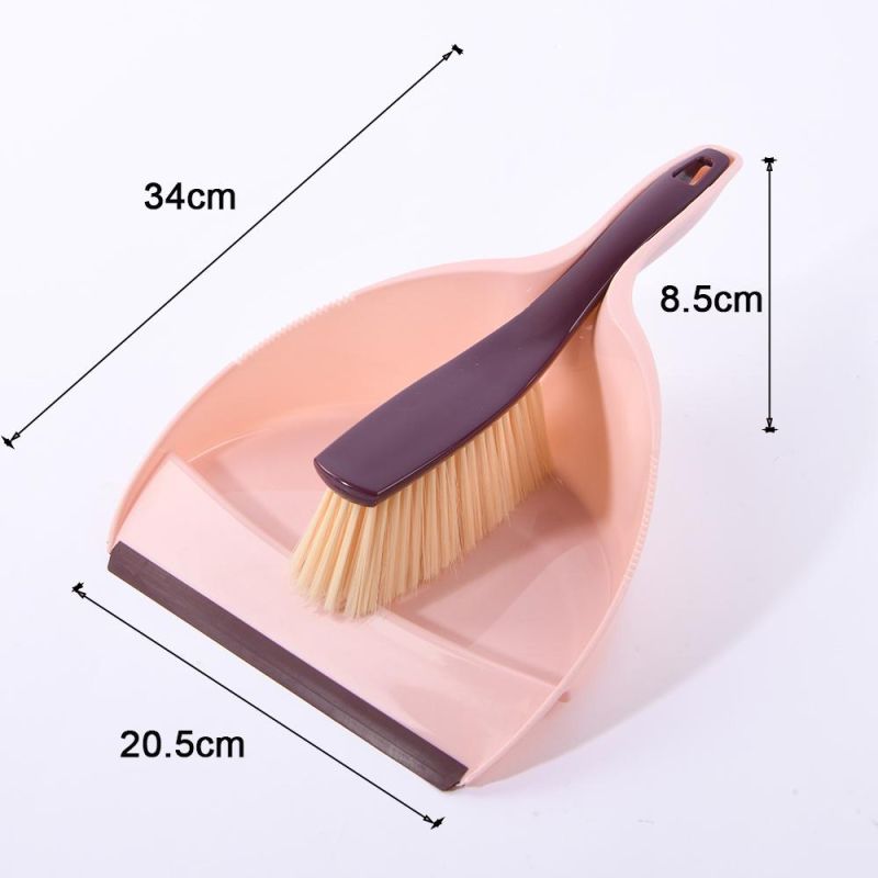 Portable Dust Pan Set Broom and Dustpan Cleaning Hand Tool Plastic Dustpan Brush Set for Floor Sofa Desk Car