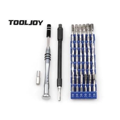High Quality Portable 57 in 1 Philips Torx Pozi Slotted 28mm Screwdriver Bits Set Made of CRV Material