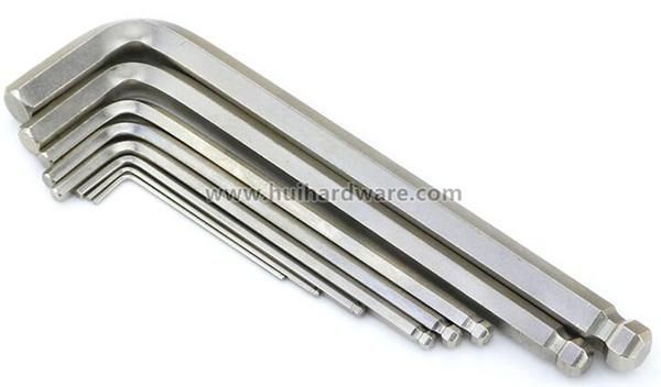 Nickel-Plated Long Arm Cr-V Ball End Hex Spanner