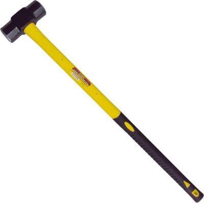 8lb Forged Carbon Steel Sledge Hammer with Fiberglass Handle