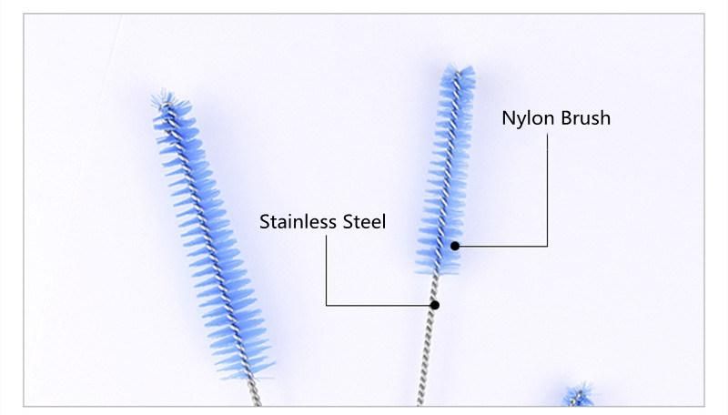 Crevice Pipe Cleaning Brush Four Sets of Stainless Steel Nylon Material