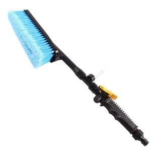 Retractable Long Handle Water Flow Switch Foam Bottle Cleaning Soft PP Hair Car Wash Brush