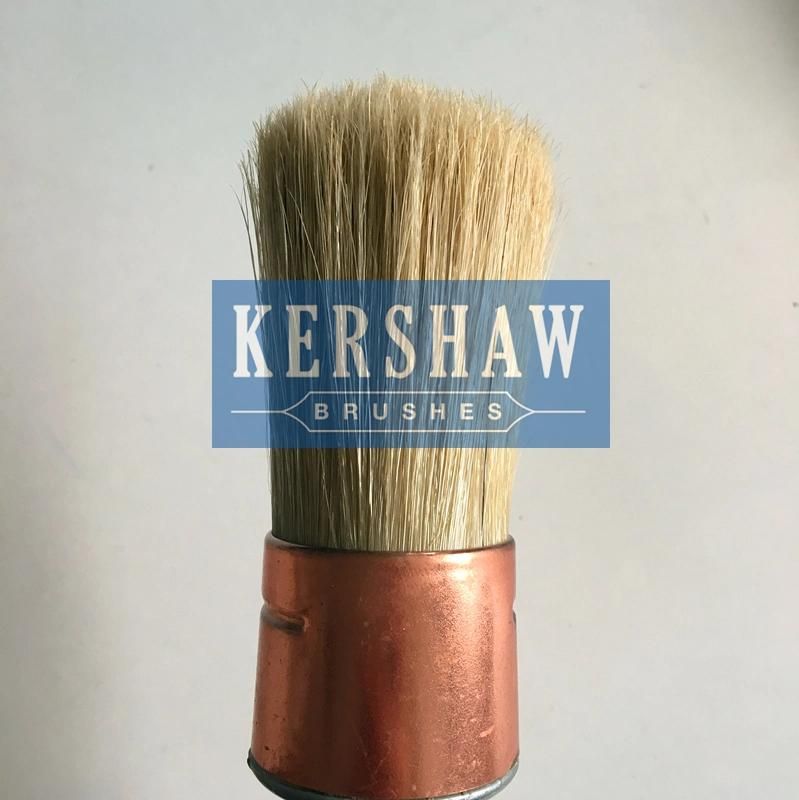 Round Brush (Paintbrush with pure white bristle and plastic handle, round brush)