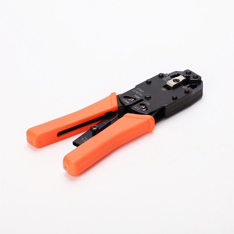 Cable Crimping Tool for RJ45/8p8c, Rj12/6p6c, Rj11/6p4c, Rj9/4p4c with Ratchet Cable Crimper