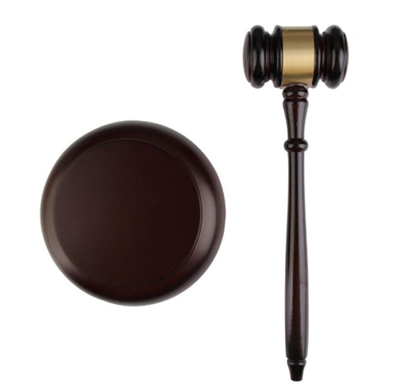 Wooden Auction Court Judge Gavel Hammer