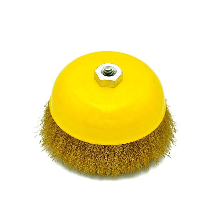 Stainless Steel Brass-Coated Steel Wire Brush Bowl Cup Guangzhou