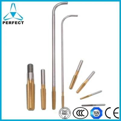 Tin Coated Bent Shank HSS Nut Tap with Thread