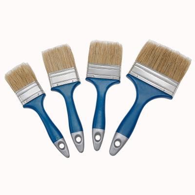 European Market Plasitc Handle Pure Bristle Paint Brush for Wall
