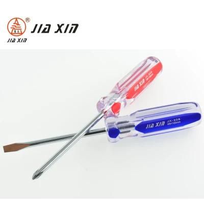 5mm*75mm-300mm Cr-V Lucency Screwdriver with Two Colour Handle