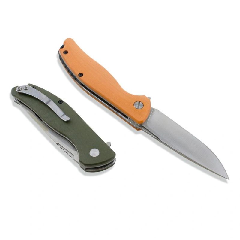 Folding Knife with Ox Bone Handle, Closed Length: 98mm