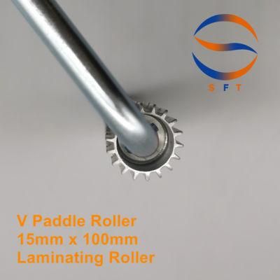 OEM China Factory 15mm Aluminum Slotted V Paddle Rollers Brushes