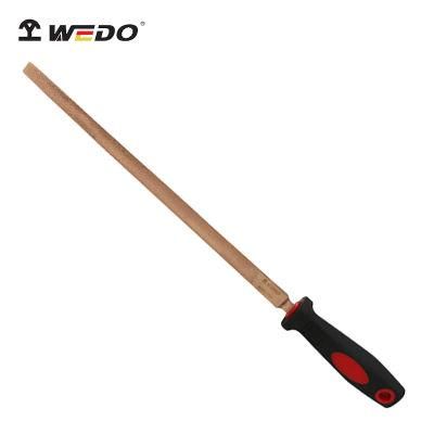 WEDO Beryllium Copper File Non-Sparking/Magnetic Triangle File Anti-Slip Handle