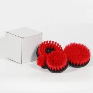 Red Color4 Pack Drill Brush Power Scrubber with Box