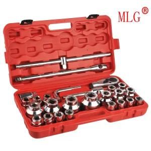 26PCS Heavy Duty Socket Wrench Set of Mirron Surface (MLG26)