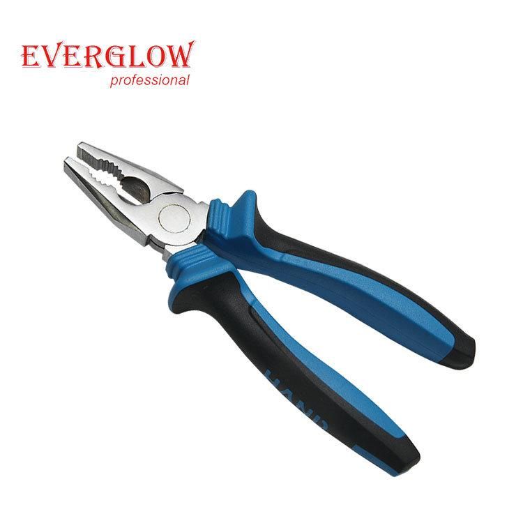 Latest Design Blue and Black Customized Size 6inch Long Nose Pliers