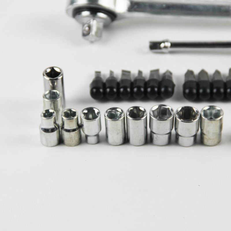 49PCS Hardware Tool Carbon Steel Adjustable Ratchet Socket Set