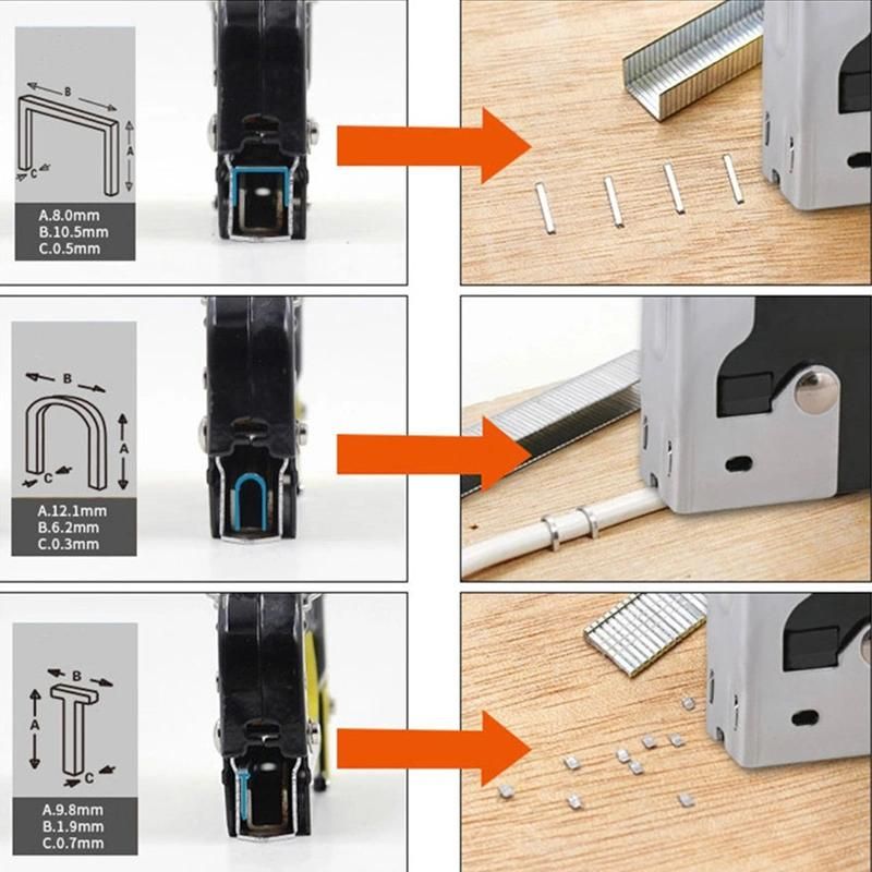 Professional Metal Hand Manual Staple Gun Nail Gun