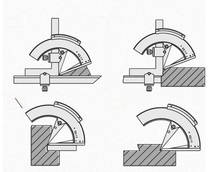 Universal Bevel Protractors Angle Measure Instrument