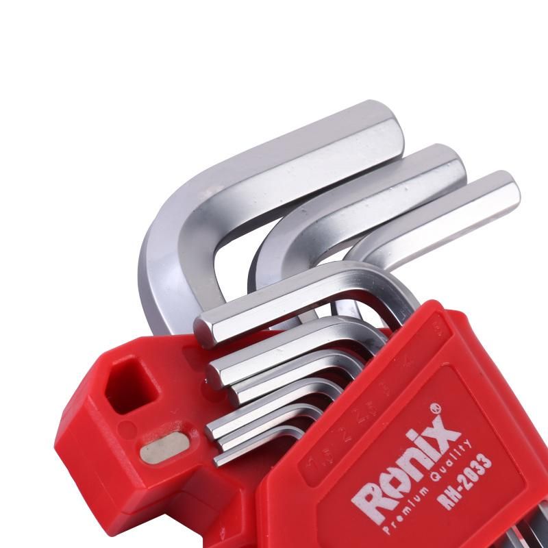Ronix 1.5-10mm Spark Free Non Magnetic Beryllium Copper Hex Key with Ball