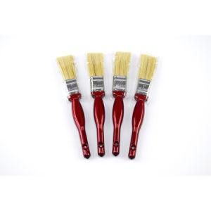 Different Sizes of Bristle Brush Wire Red Wooden Handle Paint Brush Set for Decoration