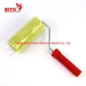 7 Inches Wholesale OEM Polyester Fabric Paint Roller Brush with Plastic Handle for All Painting