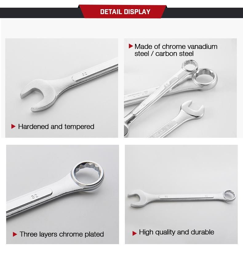 Mirror Combination Wrench High Strength Flat Simple Stay Head Manufacturer Spot