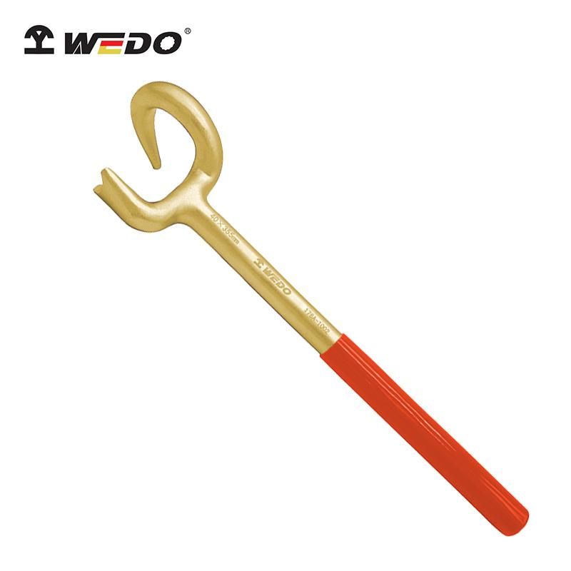 WEDO 14" Aluminium Bronze Non-Sparking Valve Spanner Spark-Free Safety Wrench