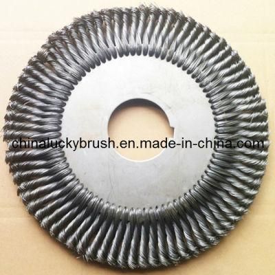 340mm Twist Knot Wheel Brush with Key Groove (YY-076)