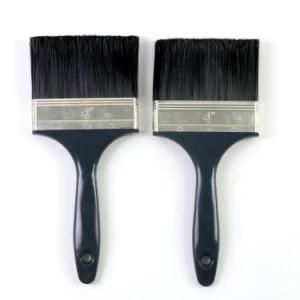 Black Brush Wire with Blue Plastic Handle Paint Brush