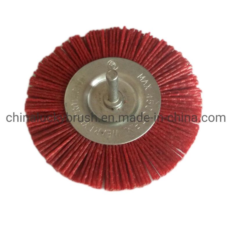 Steel Wire Wheel Brush with Shaft (YY-060)