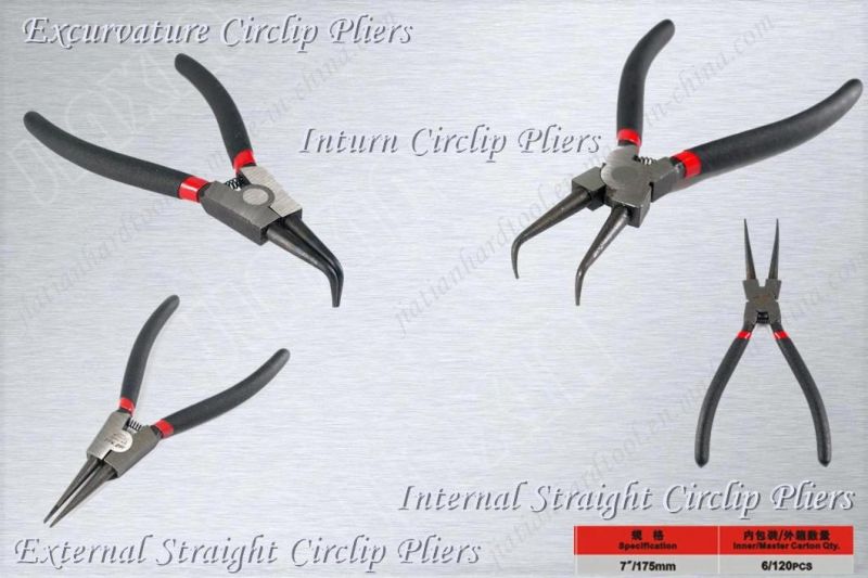 Internal/External Straight Nose Bend Nose Circlip Pliers