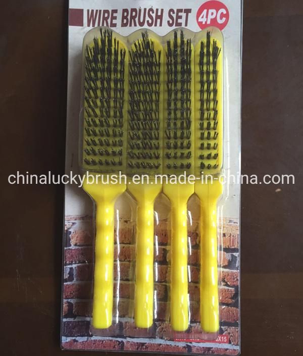 270mm Plastic Handle Steel Wire Brush (YY-569)