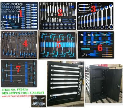 7 Drawers Professional Heavy Duty Tool Cabinet Set (FY262A)