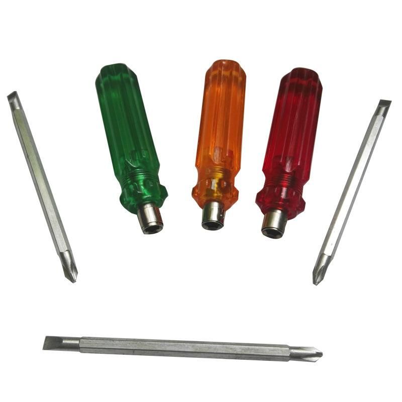 Cr-V Transparent Plastic Handle Philips and Slotted Screwdriver
