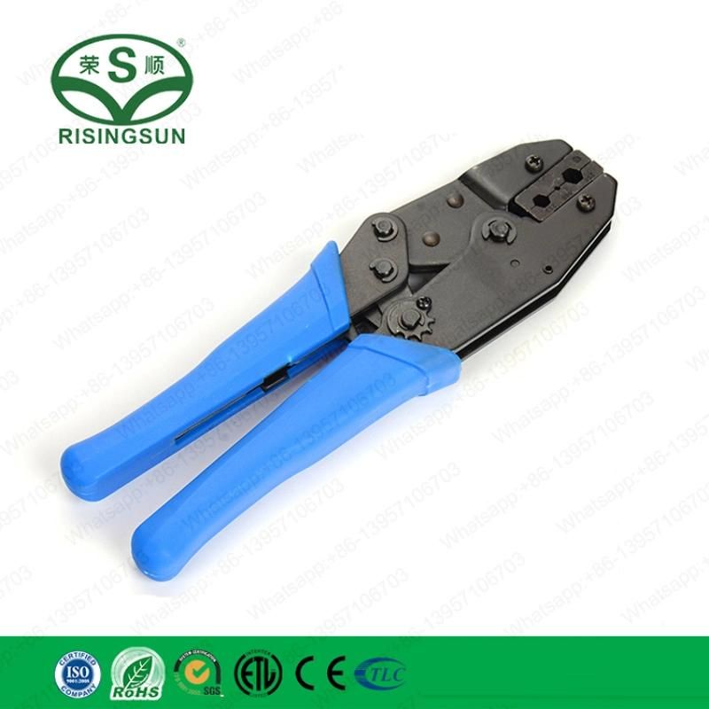 High Quality Rg58/Rg59/RG6 Strength-Saving Ratchet Manual Terminal Crimping Tool