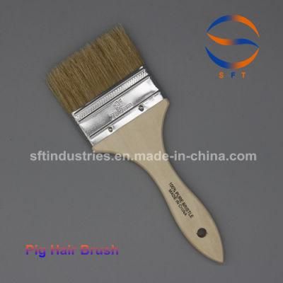 Customized 3&prime;&prime; Pure Bristle Fiberglass Brush with Wooden Handle