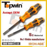 Cr-V, S2 or 45#CS TPR Handle Magnetic Screwdriver, Slotted and Phillips