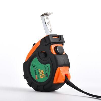 Durable Classic Steel Tape Measure with ABS Case and Rubber Cover