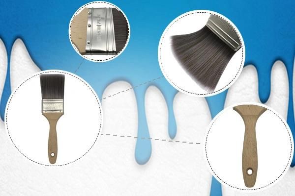 Cheap Factory Price Flat Paint Brush with Natural Bristle for America