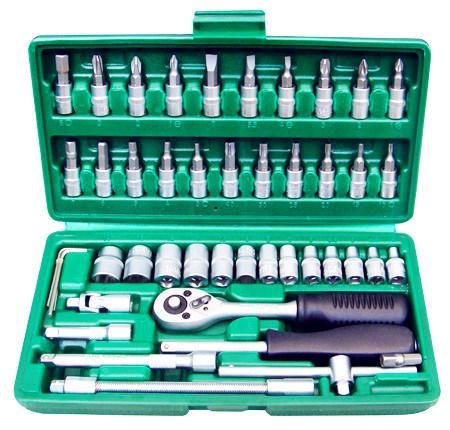 46PCS Blowing Case 1/4"Dr Socket Set