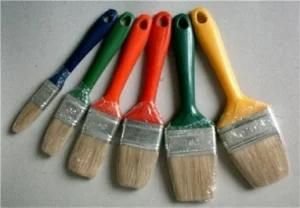 Economy Paint Brushes White China Bristle Chip Brushes Plastic Handle