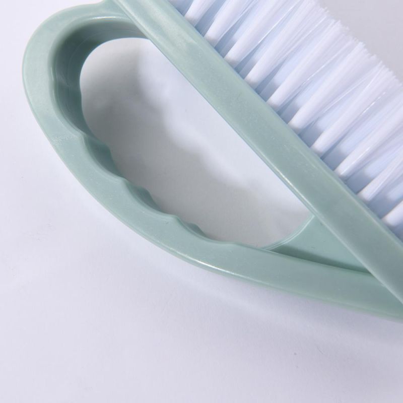 Plastic Clothes Washing Scrub Brush with Handle Small Cleaning Brush for Bathroom Shower Sink Carpet Floor