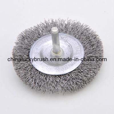 Steel Wire Wheel Brush with Shaft (YY-060)