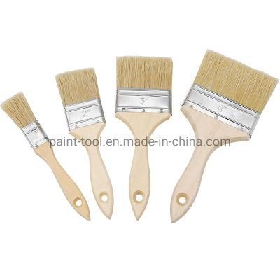 China Hot Selling Wooden Handle Paint Brush with Bristle