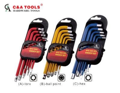 9PC Ball Point/Torx Hex Key Set