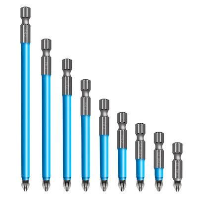 25mm-150mm 1/4&quot; Hex Shank Fits Magnetic pH2 Long Reach Electric Screwdriver Bits Exactness Single Phillips/Cross Head Power Tool