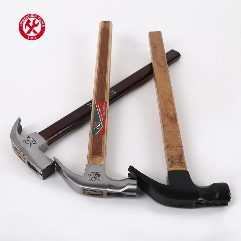 Claw Hammer Long Wooden Handle Unti Slide and Manget