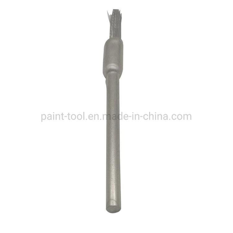 Factory 5cm Stainless Steel Pen Shape Polishing Mini Cleaning Brush