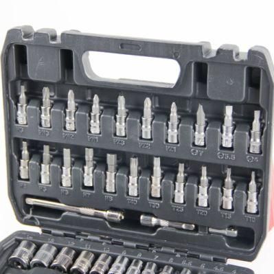 Unfolded Rubber Material Metallic Hand Tool Set Ratchet Wrench